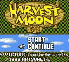 Harvest Moon GBC Title Screen